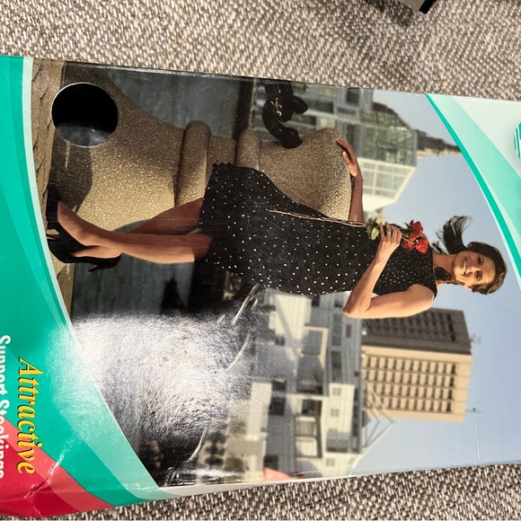 Juzo Support Hose Compression Stockings Black Size 6 - Picture 4 of 4